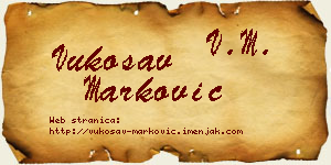 Vukosav Marković vizit kartica